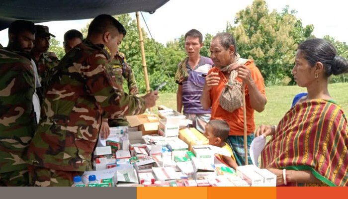 মাটিরাঙ্গায় সেনাবাহিনীর বিশেষ মানবিক সহায়তা প্রদান মাটিরাঙ্গায় সেনাবাহিনীর বিশেষ মানবিক সহায়তা প্রদান