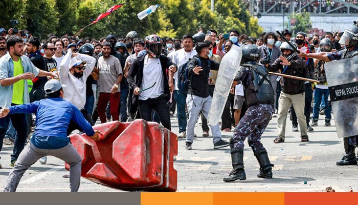 নেপালজুড়ে ছড়িয়ে পড়েছে বিক্ষোভ, আজও রাস্তায় তরুণরা