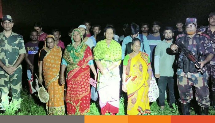 মেহেরপুর সীমান্তে ১৮ বাংলাদেশিকে ফেরত দিলো বিএসএফ
