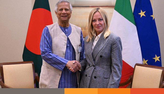 প্রধান উপদেষ্টার সঙ্গে ইতালির প্রধানমন্ত্রীর বৈঠক