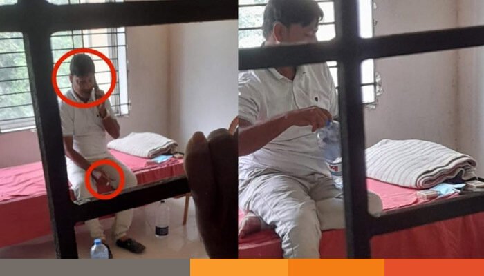 গোসাইরহাট থানায় গ্রেফতার বিএনপি নেতার জন্য ভিআইপি বিছানা, সিগারেট ও মোবাইল গোসাইরহাট থানায় গ্রেফতার বিএনপি নেতার জন্য ভিআইপি বিছানা, সিগারেট ও মোবাইল