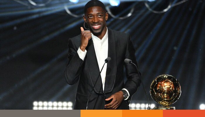 দেম্বেলের হাতে উঠলো ব্যালন ডি'অরের পুরস্কার